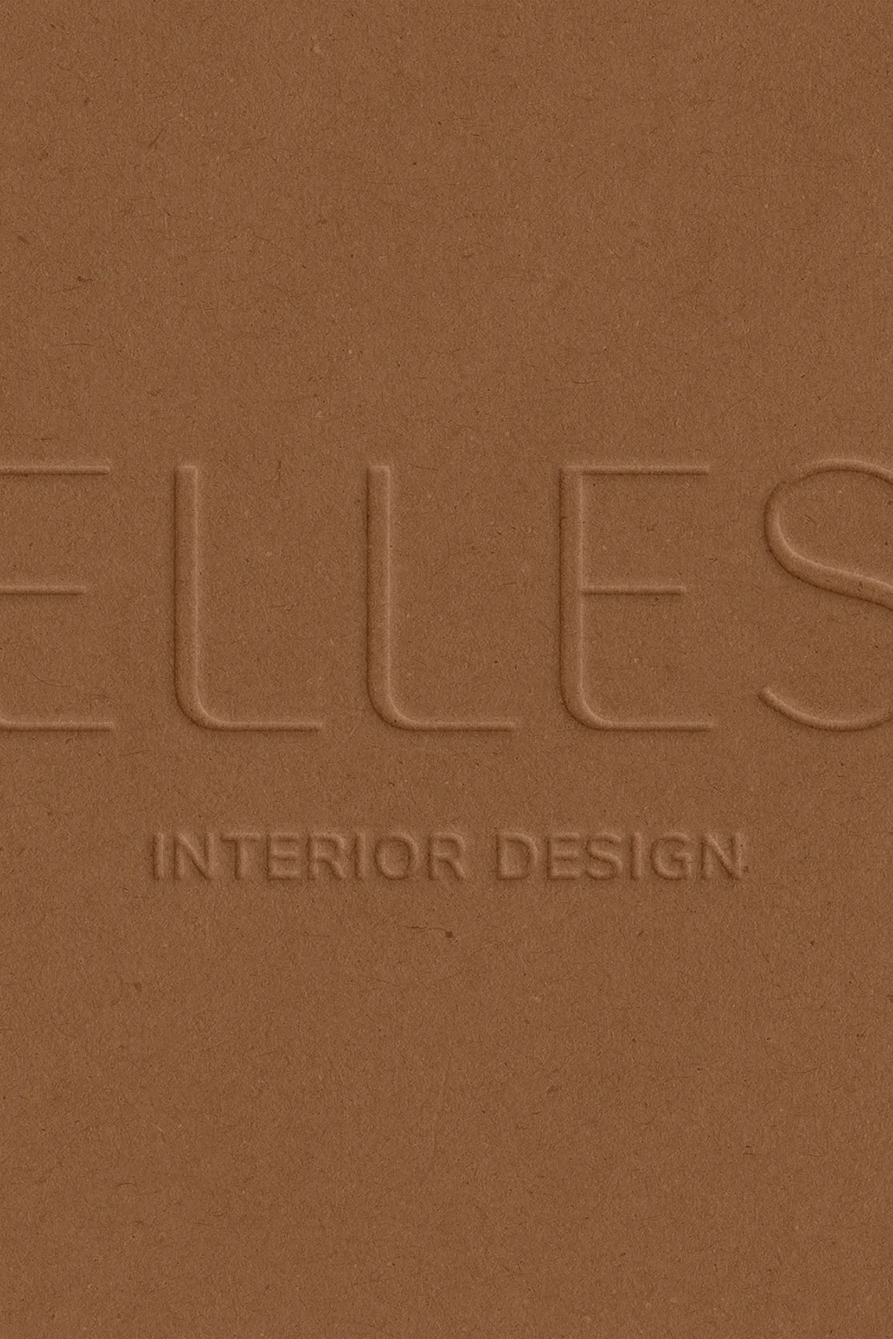 Logo interior design femminile marrone