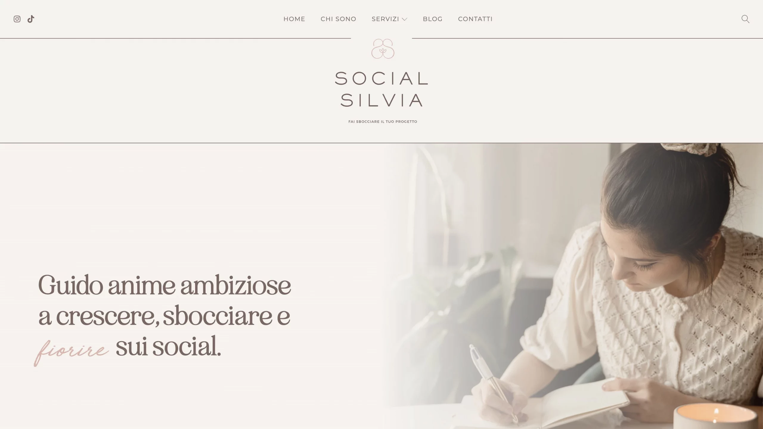 Web design per social media manager Social Silvia