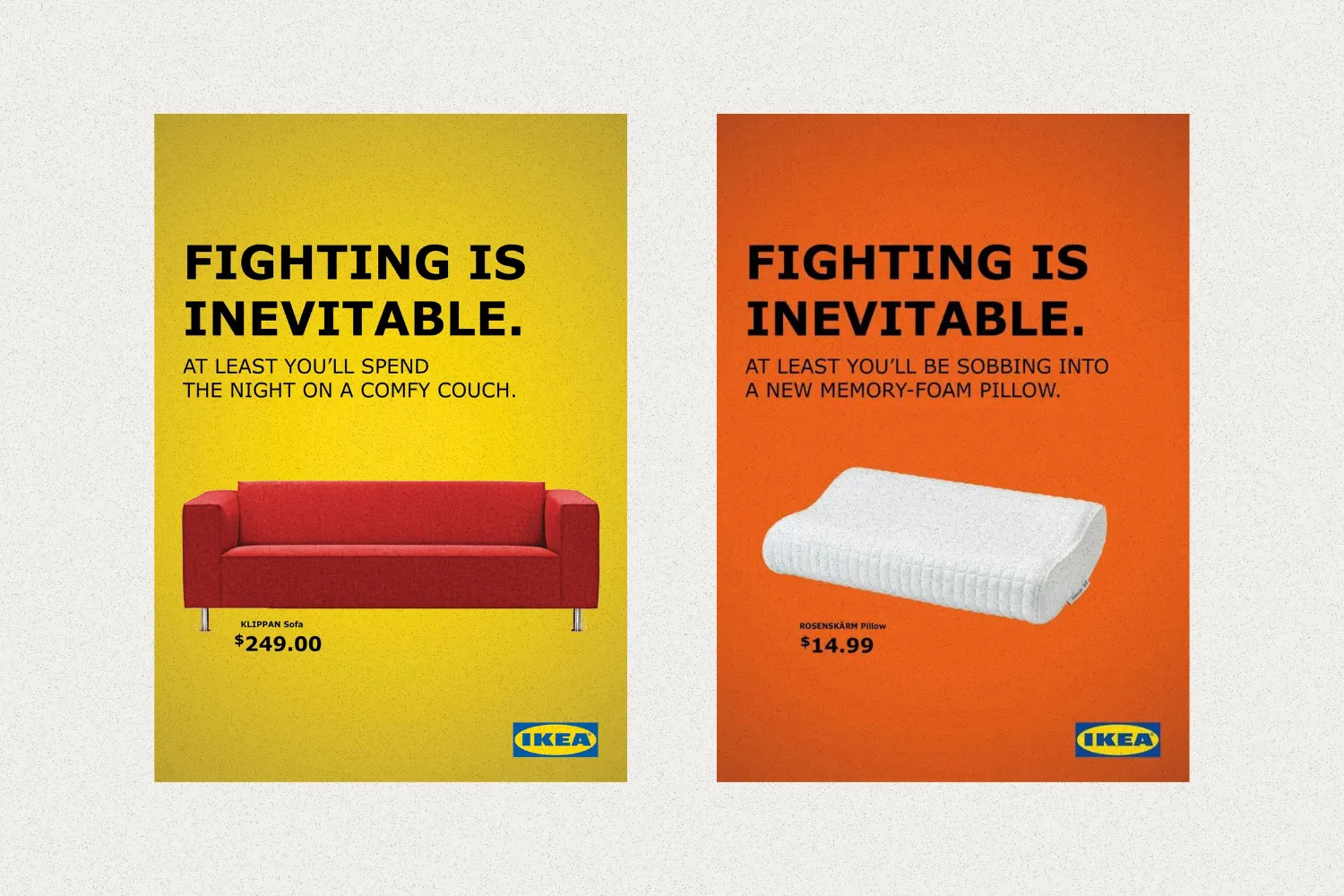 Visual storytelling: esempio campagna “Fighting is Inevitable” di Ikea